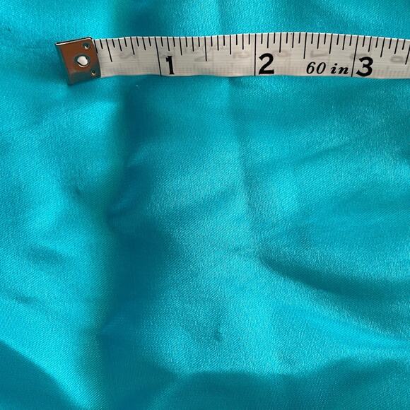 Vintage Golden Dragon Medium Hand Embroidered 100% Silk Chinese Kimono Robe Blue - Picture 13 of 13